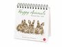 : Hannah Dale: Happy Animals Premium-Postkartenkalender 2026, KAL