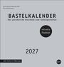Premium-Bastelkalender silbergrau mittel 2027, KAL