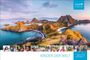 Text: "UNICEF für jedes Kind", "KINDER DER WELT 2027". Landschaft mit Inseln und blauem Wasser, unten Portraits von Kindern.