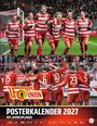 „1. FC Union, Posterkalender 2027 mit Jahresplaner.“ Oben jubelnde Spielerinnen, unten Spieler im Mannschaftsjubel. Logo in der Mitte.