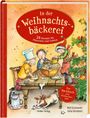 „In der Weihnachtsbäckerei“ – 24 Rezepte für Plätzchen und Gebäck. Kinder backen fröhlich in festlicher Szenerie.