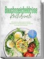 "Bauchspeicheldrüse Kochbuch" oben in Grün, darunter ein Salatteller mit Eiern, Avocado, Käse, Tomaten und Sprossen.