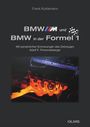 Titel: "BMW in der Formel 1". Darunter ein Bild eines BMW-Motors mit leuchtend orangefarbenen Bauteilen.