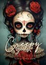 Monsoon Publishing: Creepy Girls Halloween Coloring Book for Adults, Buch