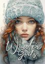 Monsoon Publishing: Winter Girls Coloring Book for Adults, Buch