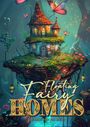 Monsoon Publishing: Floating Fairy Homes Coloring Book for Adults, Buch