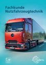 "Fachkunde Nutzfahrzeugtechnik" steht oben. Ein roter Lastwagen fährt auf einer Straße. Links ist ein "DIGITAL+" Logo.