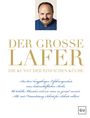 "DER GROSSE LAFER. DIE KUNST DER EINFACHEN KÜCHE" steht groß in der Mitte. Oben ist ein Porträt eines Mannes mit Schnurrbart. Unten: Weitere Texte beschreiben das Buch. Logo: GU.