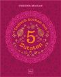 „Indisch kochen mit 5 Zutaten“ von Chetna Makan. Ornamentale Muster mit Gewürzen und Gemüse.