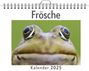 Lina Peters: Frösche - (Wandkalender 2025, Kalender DIN A4 quer, Monatskalender im Querformat mit Kalendarium, das perfekte Geschenk), KAL