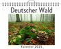 Julia Becker: Deutscher Wald - (Wandkalender 2025, Kalender DIN A4 quer, Monatskalender im Querformat mit Kalendarium, das perfekte Geschenk), KAL