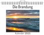 Liam Krause: Die Brandung - (Wandkalender 2025, Kalender DIN A4 quer, Monatskalender im Querformat mit Kalendarium, das perfekte Geschenk), KAL