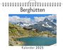 Emma Herrmann: Berghütten - (Wandkalender 2025, Kalender DIN A4 quer, Monatskalender im Querformat mit Kalendarium, das perfekte Geschenk), KAL