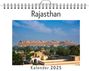 Sofia Krüger: Rajasthan - (Wandkalender 2025, Kalender DIN A4 quer, Monatskalender im Querformat mit Kalendarium, das perfekte Geschenk), KAL