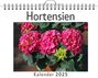 Charlotte Hartmann: Hortensien - (Wandkalender 2025, Kalender DIN A4 quer, Monatskalender im Querformat mit Kalendarium, das perfekte Geschenk), KAL