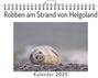 Lucy König: Robben am Strand von Helgoland, KAL