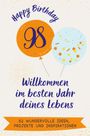 Elias Schmitz: Happy Birthday 98 - Willkommen im besten Jahr deines Lebens, Buch