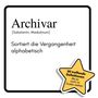 Aaron Wolf: Archivar, Buch
