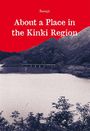 "About a Place in the Kinki Region" von Sesuji. Ein See mit Hügeln im Hintergrund, oben ein roter Himmel.