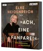 Texte: Elke Heidenreich liest "Ach, eine Fanfare!" Liebesbekenntnisse zu Schriftstellern. Darstellung: Frau und Hund.