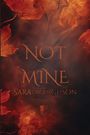 Text: "Not Mine" und "Sarah Ferguson". Herbstliche Blätter auf dunklem, wolkigem Hintergrund in warmen Orange- und Rottönen.