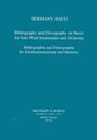 Hermann Haug: Bibliographie und Diskographie für Soloblasinstrumente und Orchester, 3 Bde., Buch