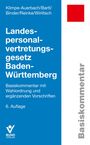 Text auf blauem Hintergrund: "Landespersonalvertretungsgesetz Baden-Württemberg", Basiskommentar mit Wahlordnung. Links Logo.