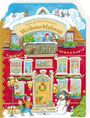 "Mein großes Wimmel-Weihnachtshaus" steht groß geschrieben. 

Illustration eines festlich geschmückten Hauses mit Figuren.