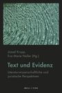 „Text und Evidenz“ von József Krupp und Eva Marie Noller. Abstrakte, wellenartige Muster in Grün- und Grautönen.