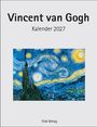 Vincent van Gogh Kalender 2027. Unten: Fink Verlag. Illustration von "Sternennacht" mit wirbelndem Himmel und Zypressen.