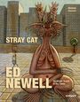 Texte: "STRAY CAT", "ED NEWELL", "Michael Duncan", "On Venice Beach in the 1960s." Eine große, fantasievolle Katze in einer Stadtumgebung.
