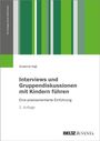 Titel: "Interviews und Gruppendiskussionen mit Kindern führen". Farben: Grün- und Graustreifen. Autor: Susanne Vogl.