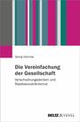 "Die Vereinfachung der Gesellschaft" von Georg Vobruba behandelt Verschwörungsdenken. Bunte vertikale Streifen oben.