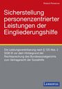 Roland Rosenow: Sicherstellung personenzentrierter Leistungen der Eingliederungshilfe, Buch