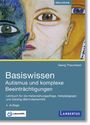 Text über Wissen zu Autismus. Titel, Autorenname, Verlag und Logos. Illustration von drei gepaarten Gesichtern.