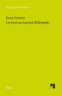 Ernst Cassirer: Lectures on Ancient Philosophy, Buch
