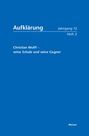: Christian Wolff - seine Schule und seine Gegner, Buch