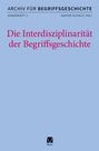 Titel: "Die Interdisziplinarität der Begriffsgeschichte". Oberer Text: "Archiv für Begriffsgeschichte". Unten ist ein Meiner-Logo.