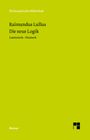Raimundus Lullus: Die neue Logik, Buch