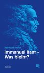 Reinhard Brandt: Immanuel Kant – Was bleibt? Illustration eines Profils in blauen Farbtönen rechts.