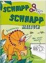 : Schnipp Schnapp Malbuch. Dinosaurier. Was steckt dahinter?, Buch