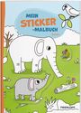 : Mein Sticker-Malbuch. Zootiere, Buch