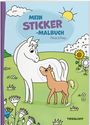 : Mein Sticker-Malbuch. Pferde & Ponys, Buch