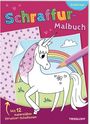 : Schraffur-Malbuch. Einhörner, Buch