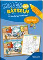 : Malen und Rätseln für Kindergartenkinder. Baustelle, Buch