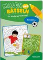 Malen und Rätseln für Kindergartenkinder. Fußball, Buch