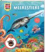 "Meerestiere: Vom Korallenriff bis ins Polarmeer. Ab 4 Jahren. Ein Narwal, Fische, ein Oktopusarm und bunte Korallen."