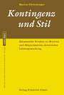Marius Fletschinger: Kontingenz und Stil, Buch