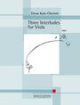 : Three Interludes for Viola., Buch
