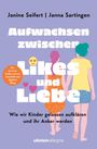 Buchcover mit Titel: "Aufwachsen zwischen Likes und Liebe". Zwei Personen halten sich an den Händen.